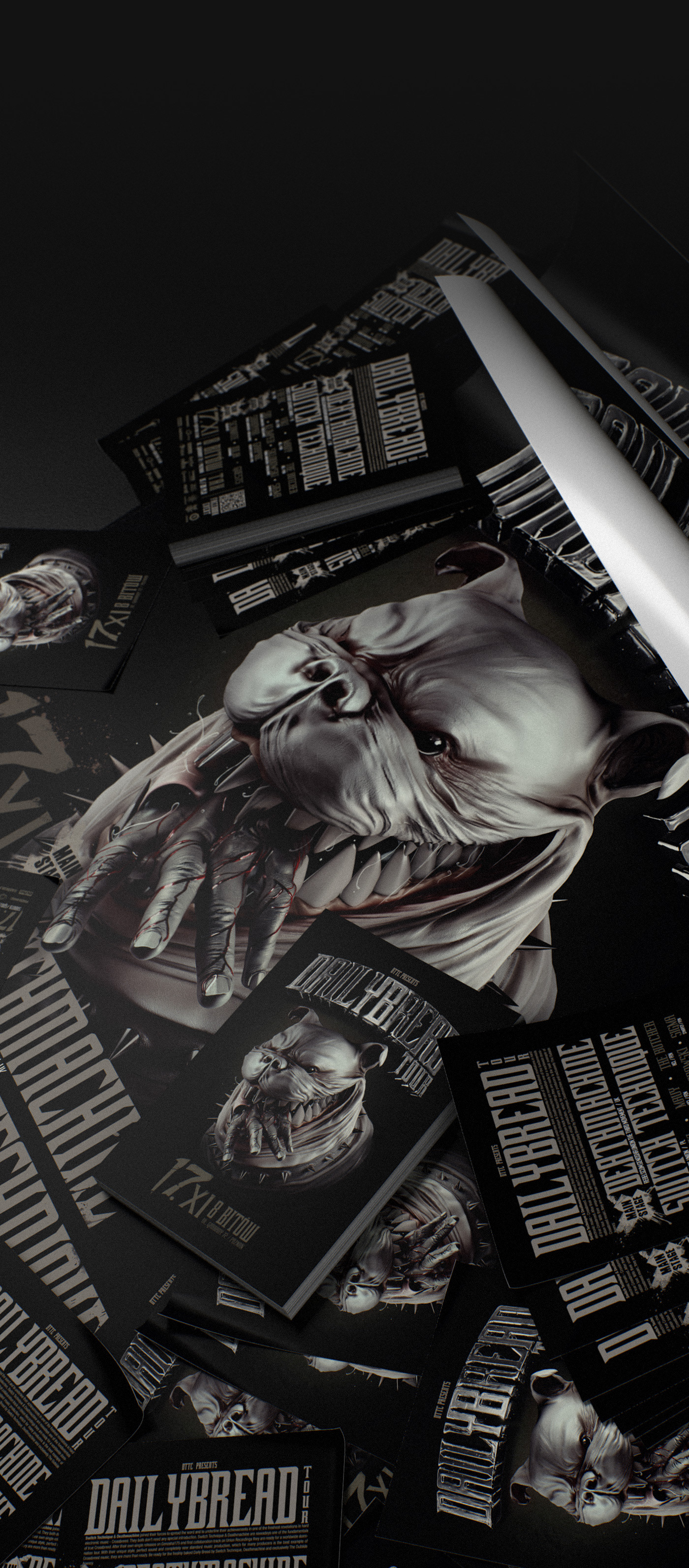 poster flyer dog Hardcore strzyg graphic design  graphic print Character design Zbrush Event