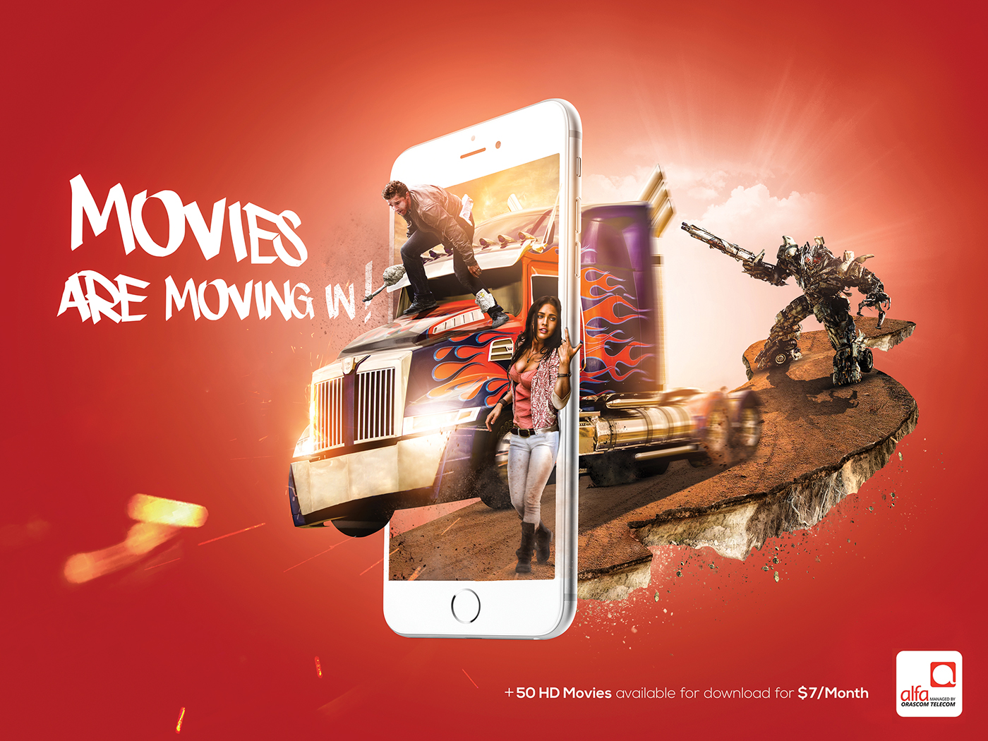 alfa telecommunications Telecom ad lebanon movie Transformers megan fox call phone iphone