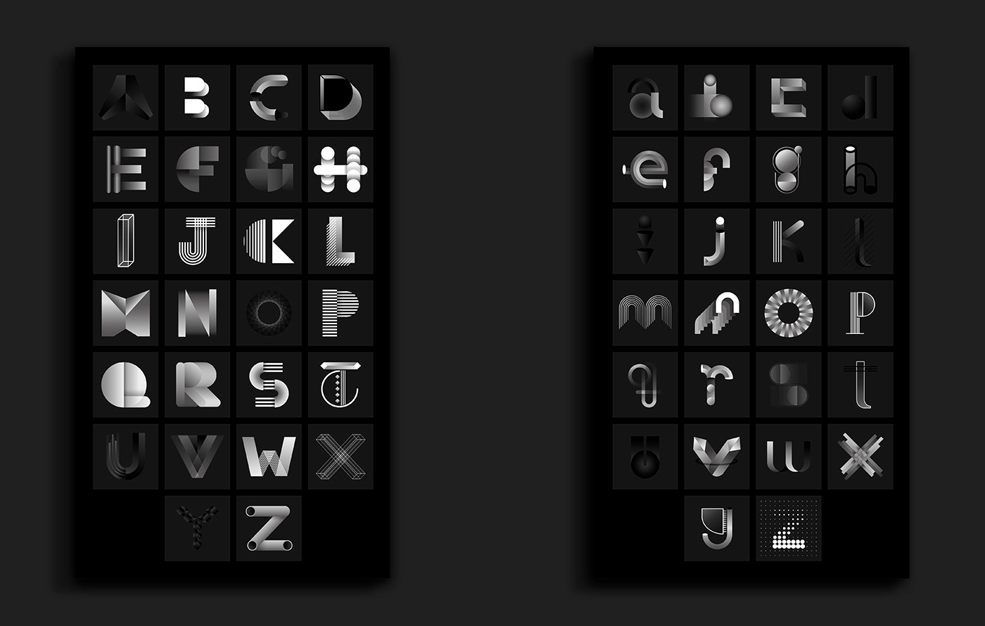 36daysoftype alphabet typography   blackandwhite OscarEstMont type font design 36days mexico