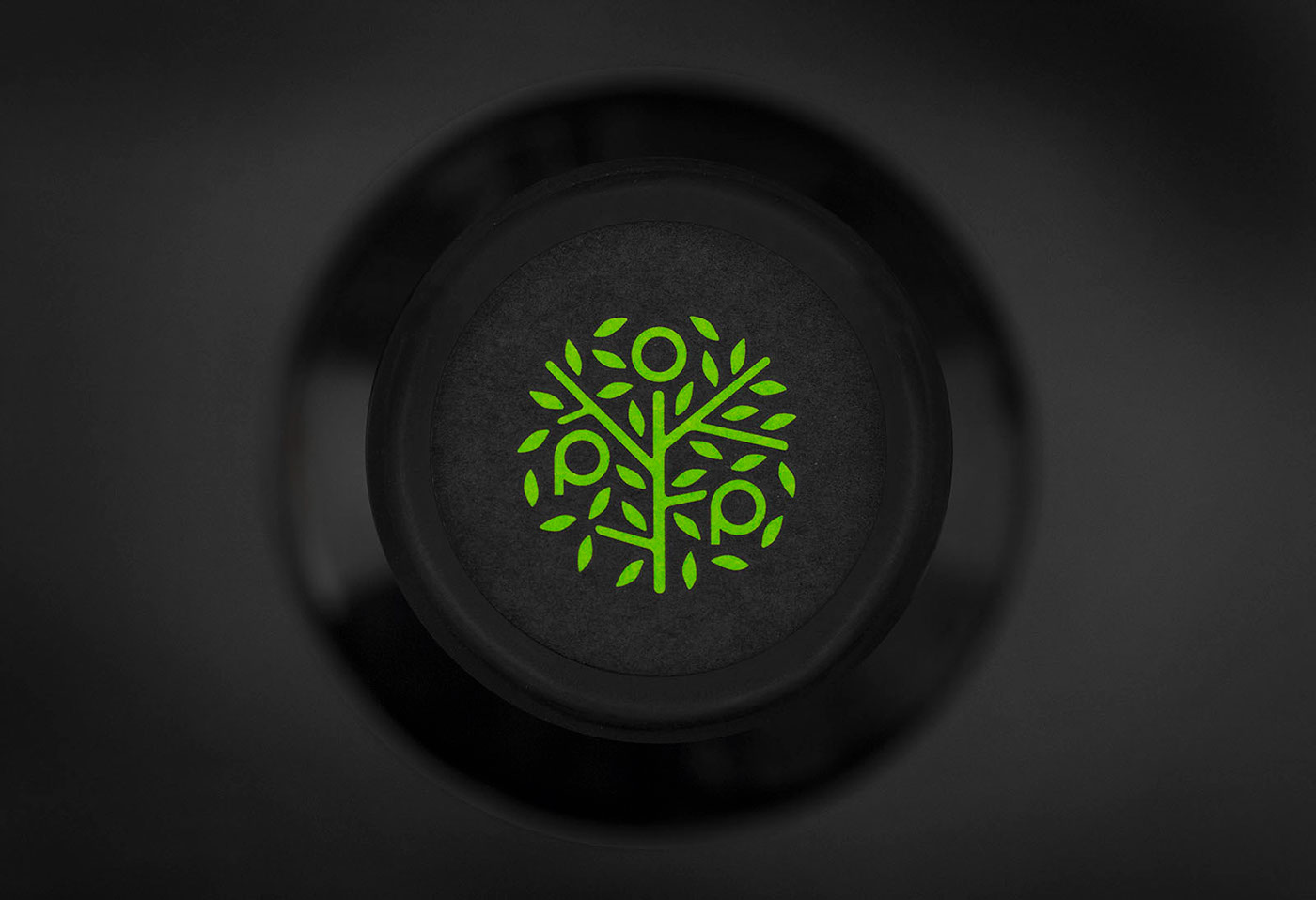 logo Logotype hemp oil Packaging green Nature Tree  symbol minimal