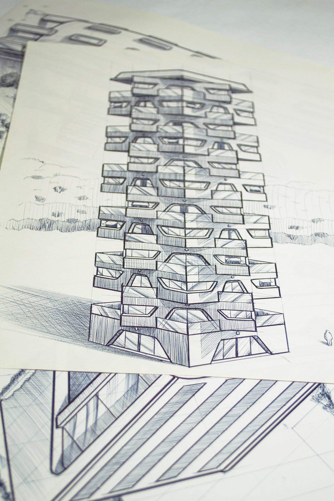 prédios CASAS sketch sketches Sorocaba urbano moradia buildings concept