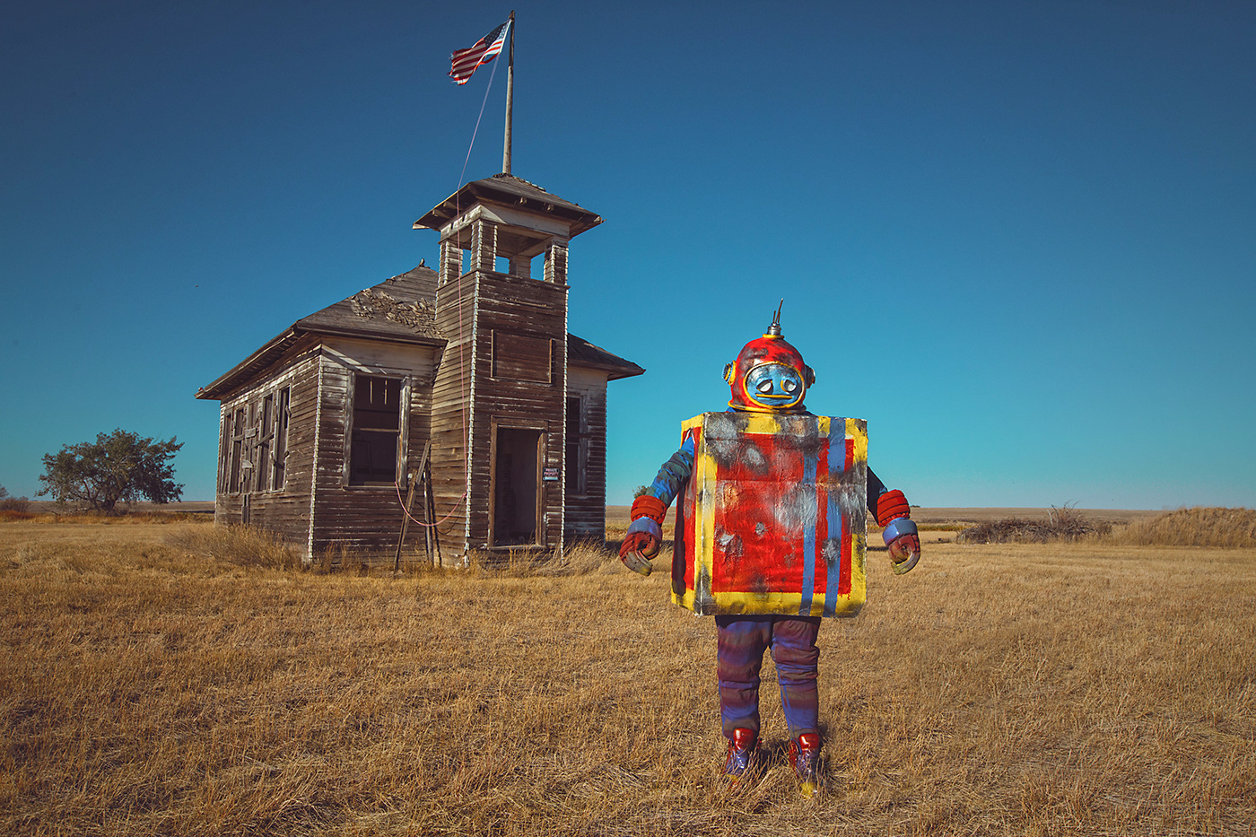 abandoned adobe Canon Costume Design  dream fine art photography karen jerzyk midwest surreal toy robot
