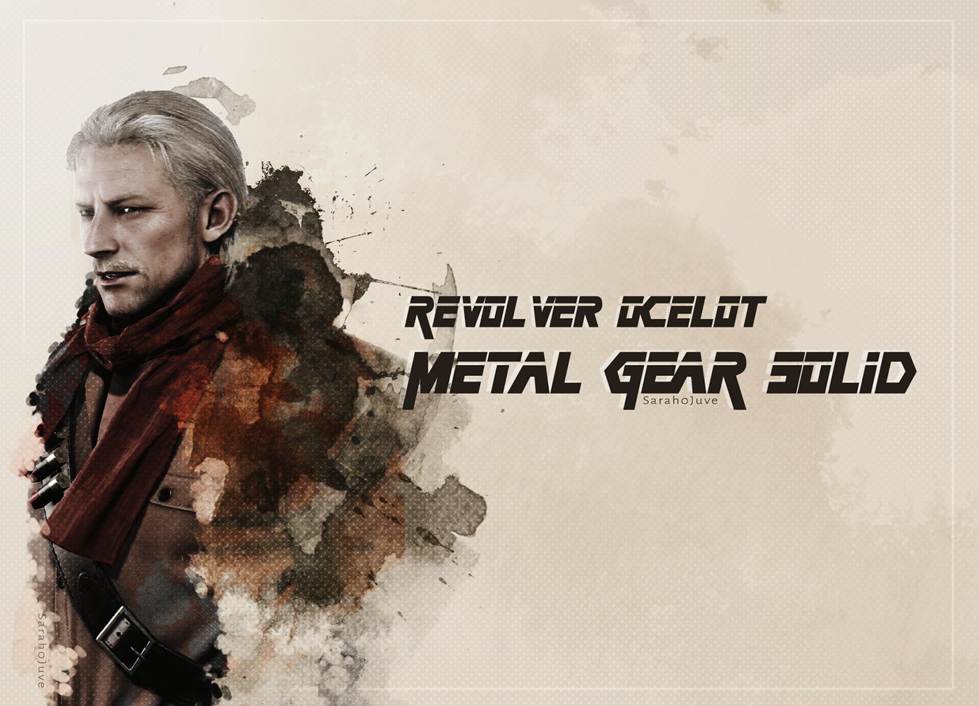 Revolver Ocelot video game mgs Metal Gear photoshop