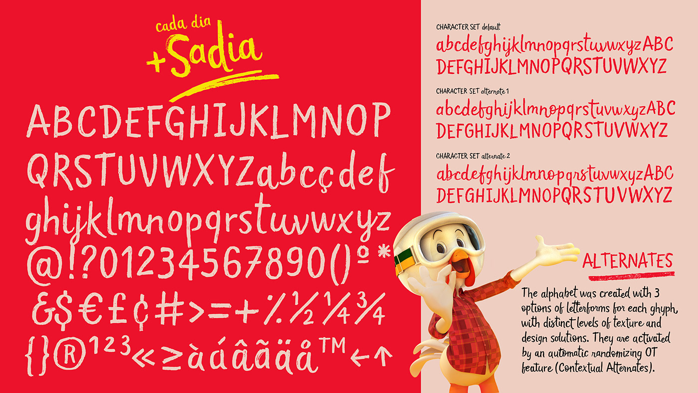 typography   Typeface font sadia Advertising  Packaging Script Food  tipografia design