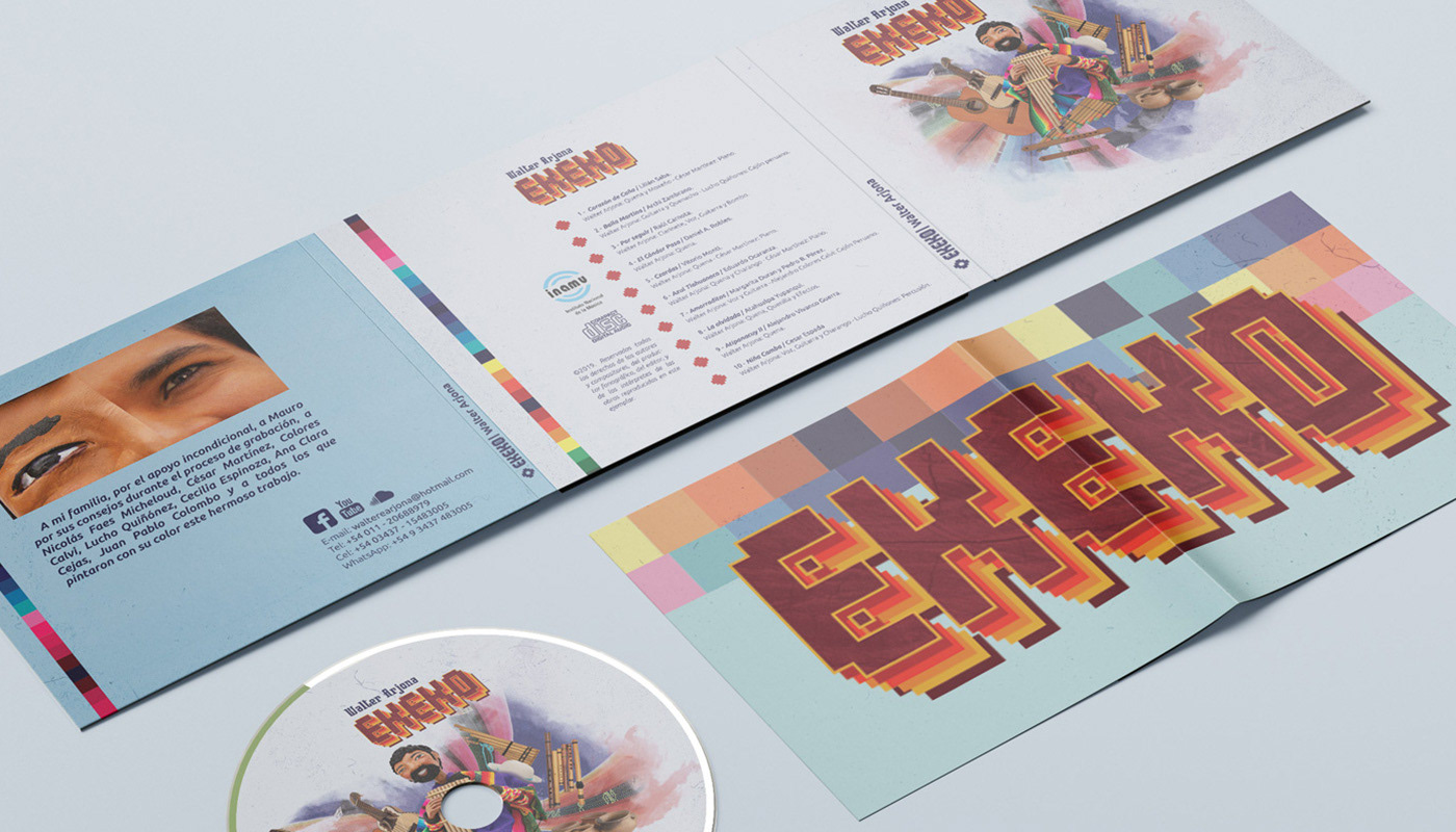 Album Andean art direction  cd chacana Cover Art ekeko Music Packaging Música andina