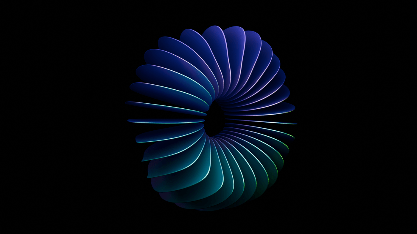 3D concept Digital Art  blender CGI abstract animation  arrays twirl pearl