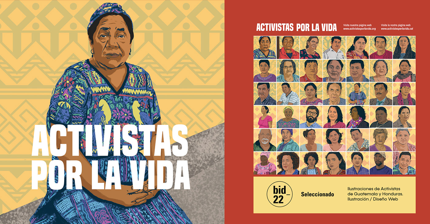 Centroamerica Honduras Guatemala Derechos humanos educación editorial retratos ilustracion activistas guia didactica