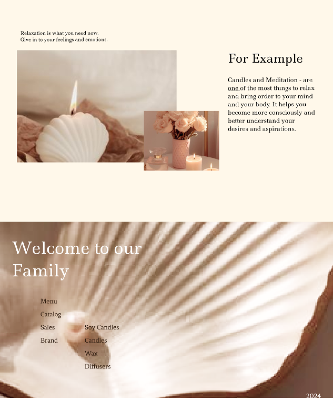 UI/UX Web Design  Website user interface candels Brand Design Bath Bombs beauty soy candles