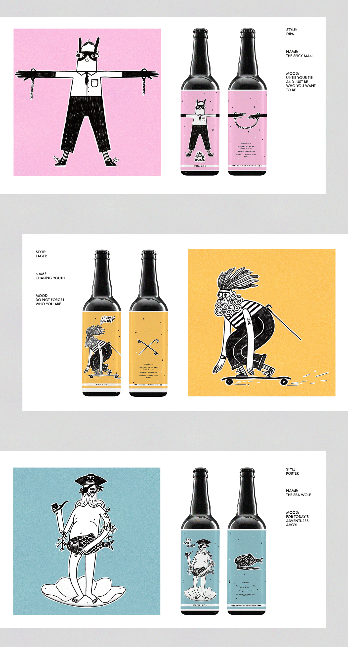 packaging design for beer