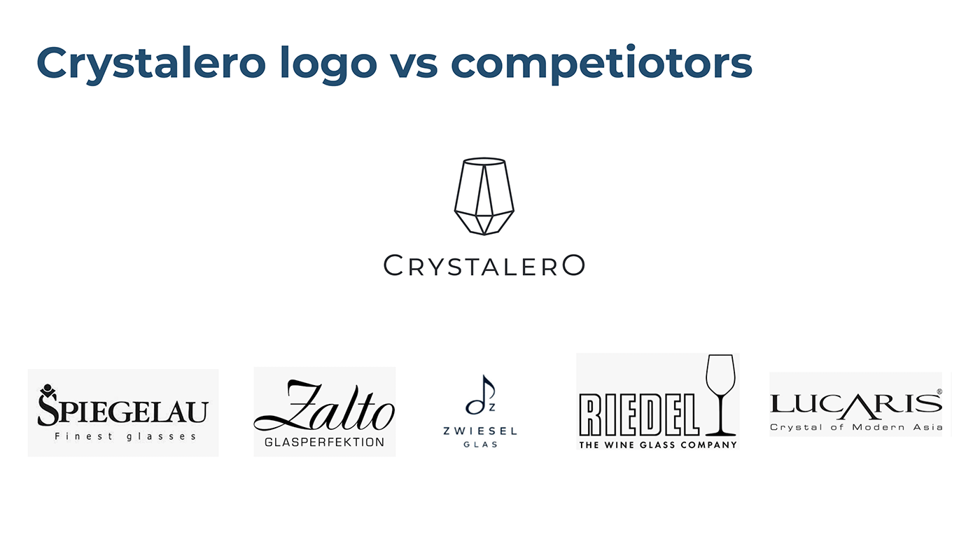 brand identity crystal logo Logo Design Logotype minimalist logo vector wine winery glass