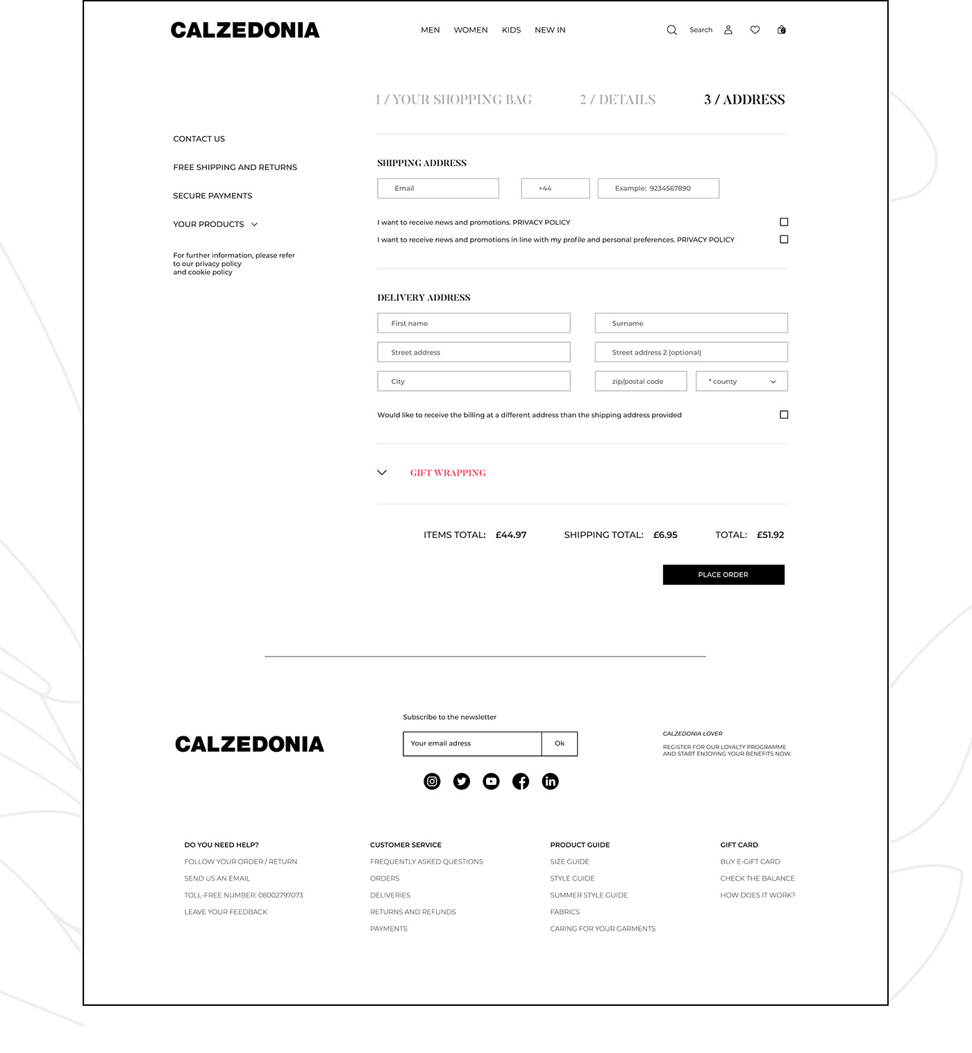 design e-Commerce website online store redesign shop UI UI/UX user experience Website
