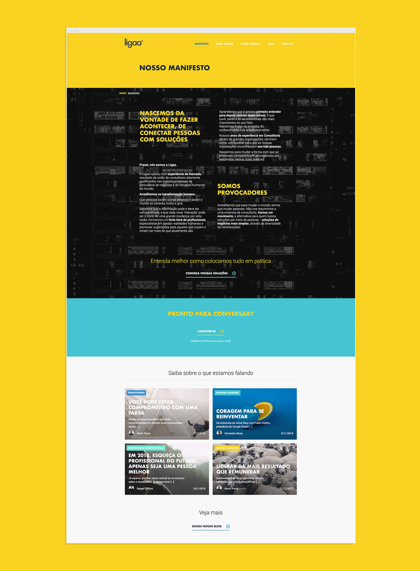 consultancy yellow corporate blue colorful brandbook Website brand book identidade visual