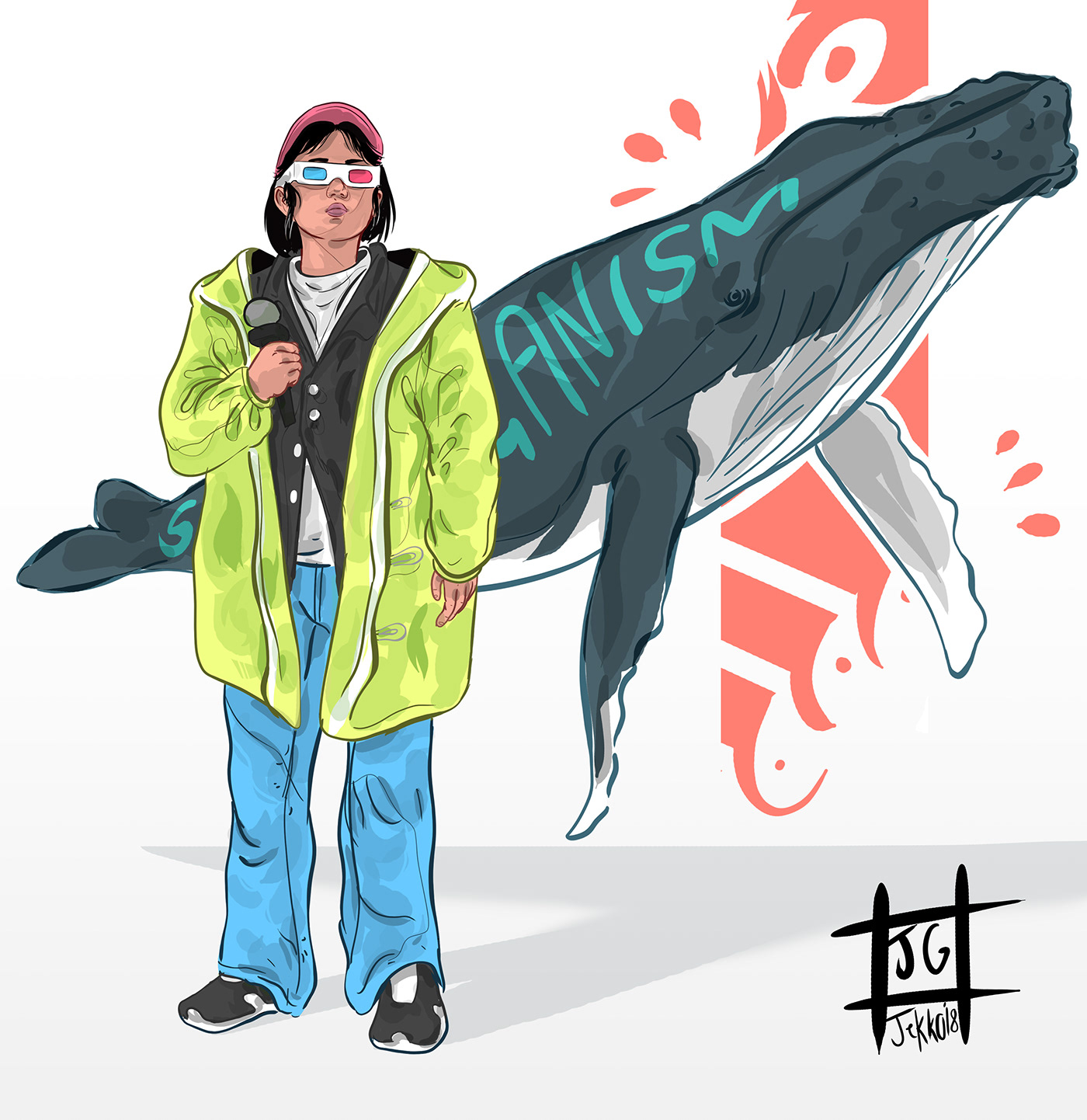 ILLUSTRATION  band music art Whale artist indie