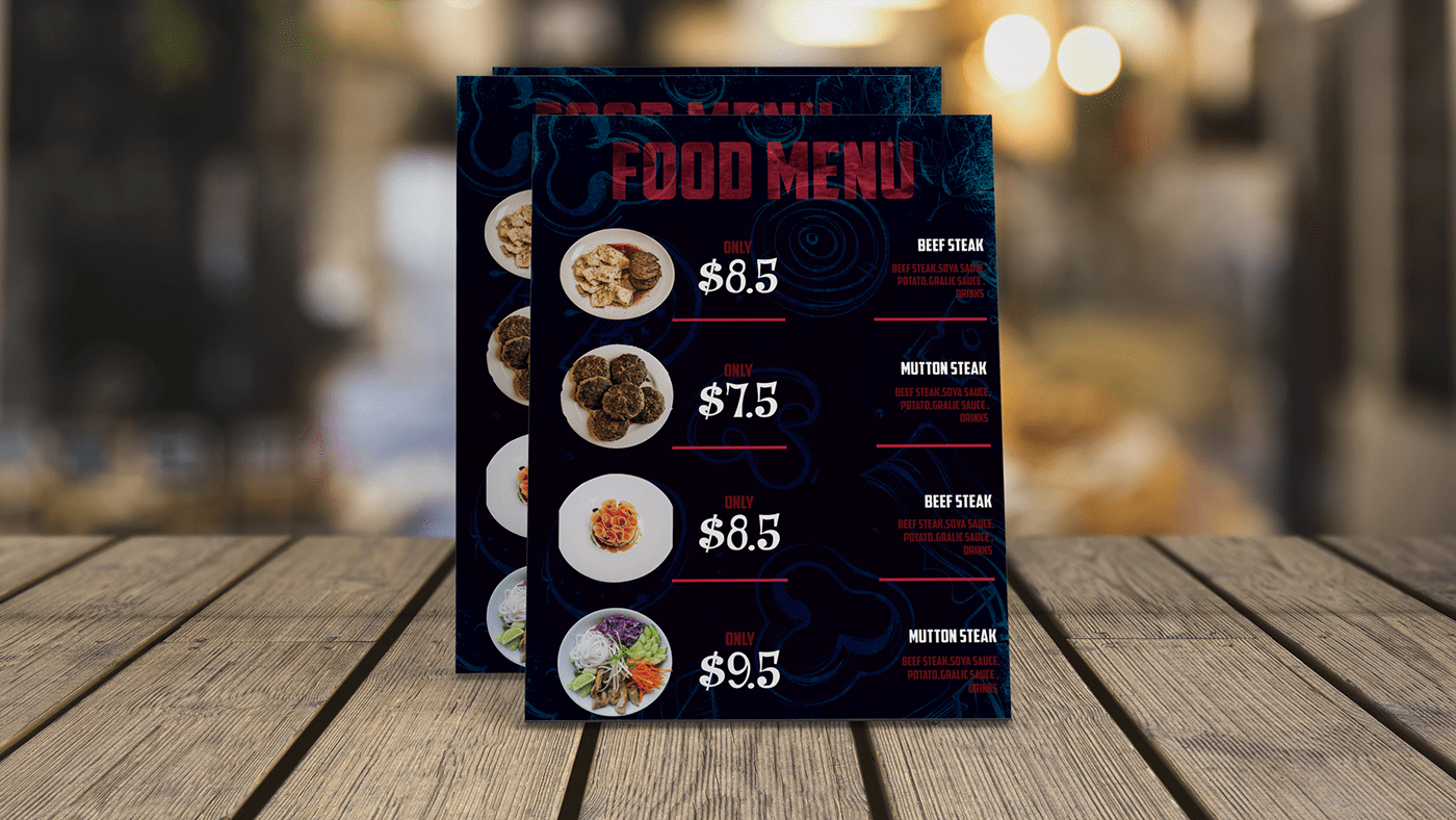 awesome creative design Food  food menu food menu design Menu Card menu design restaurant Restaurant Food Menu