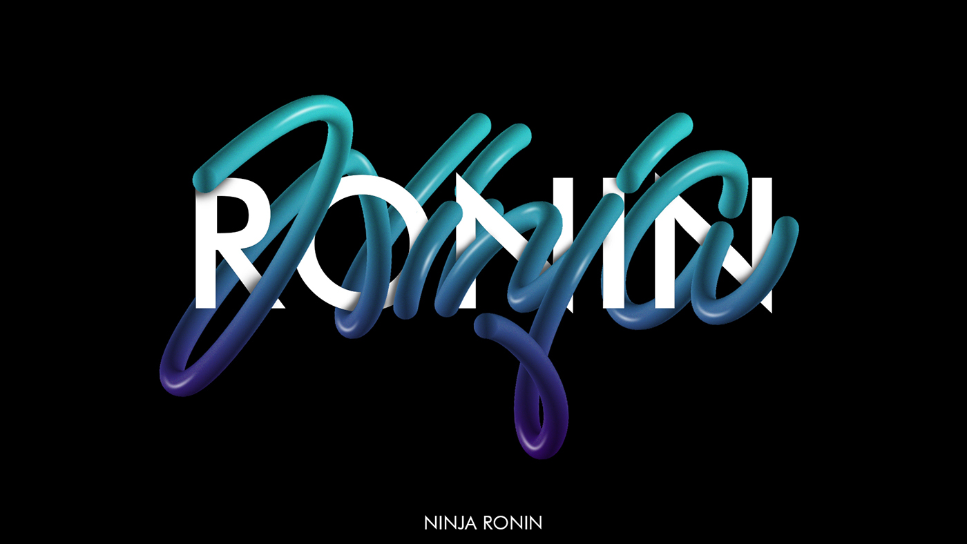 lettering Calligraphy   typography   vector art Illustrator type wacom photoshop NINJA&RONIN