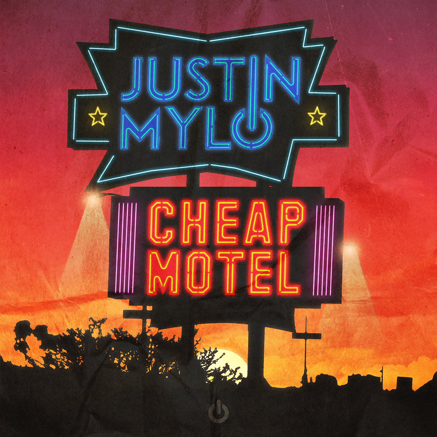 Justin Mylo cheap motel neon gradient Boaz Stroobach
