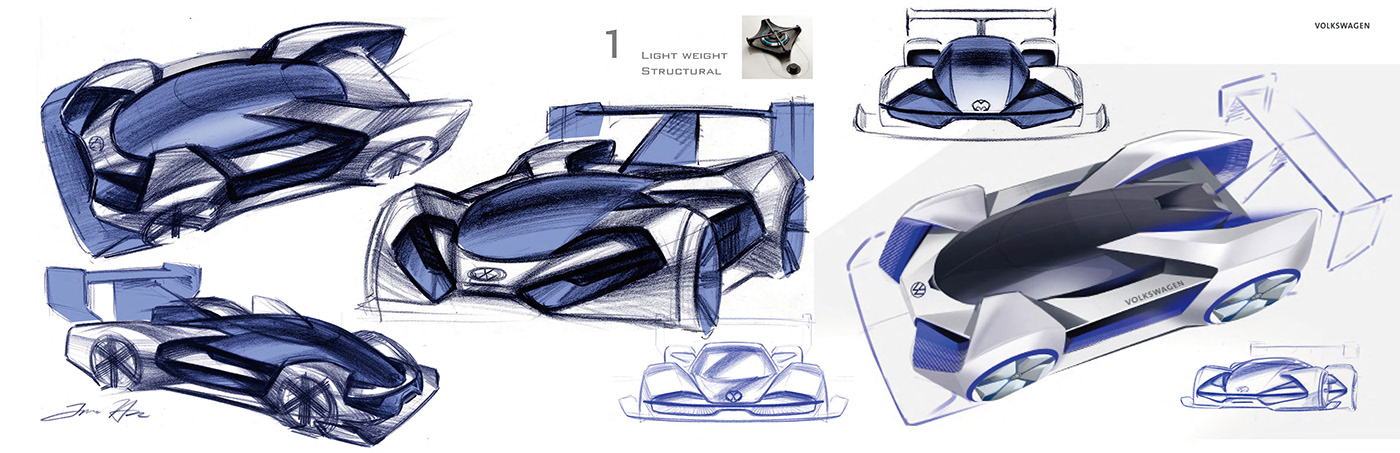 3D cardesign concept design ID IDR volkswagen