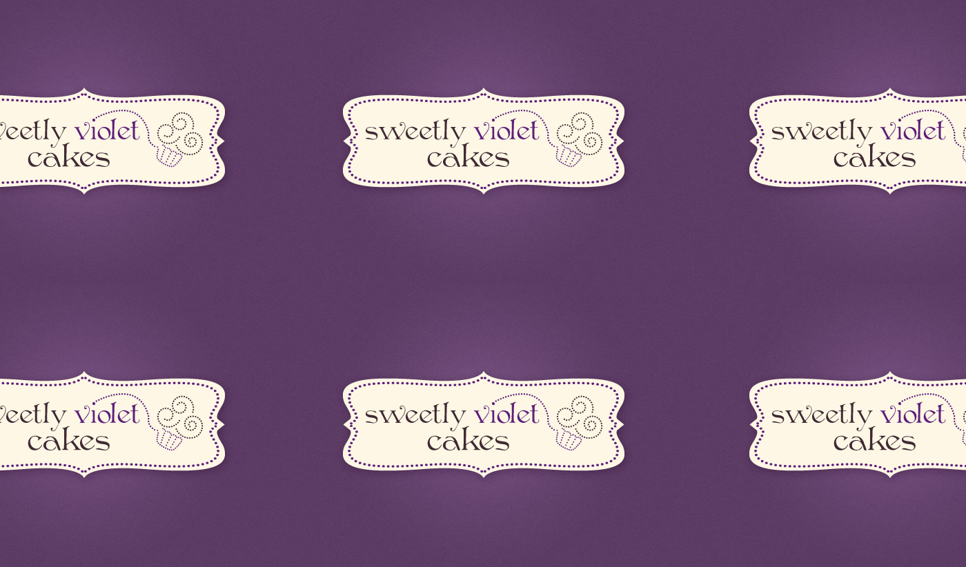 bakery branding  Business Cards cupcake Identity Design Logo Design purple Sweets brand identity