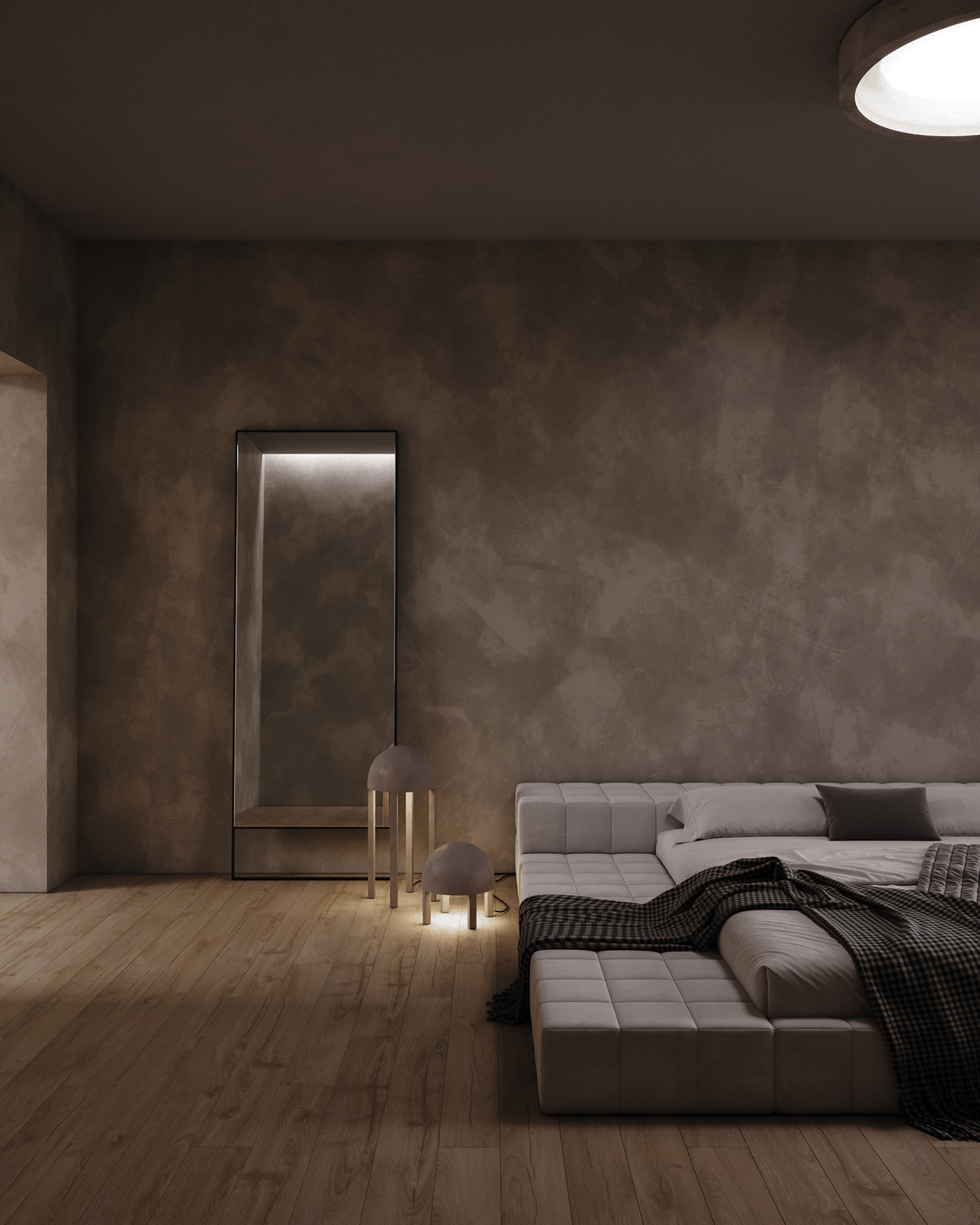 interior design  minimalist Minimalism bedroom bedroom design 3ds max corona Render visualization CG