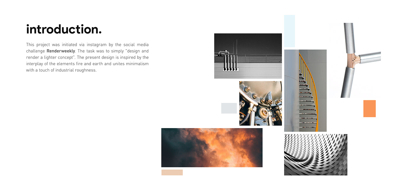 lighter minimalist CGI design product visualization Render keyshot industrial design  cad