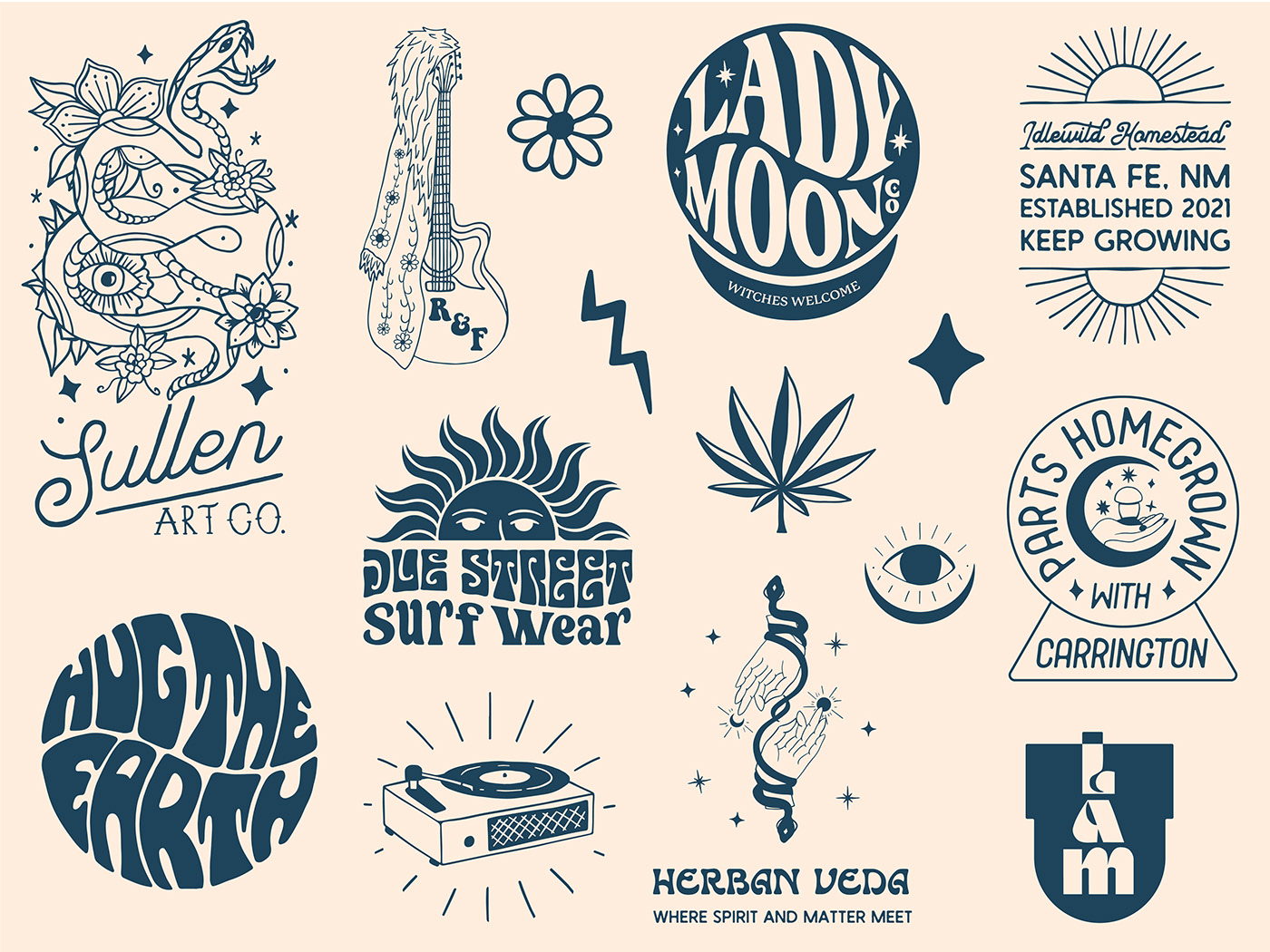 Flash sheet of logos