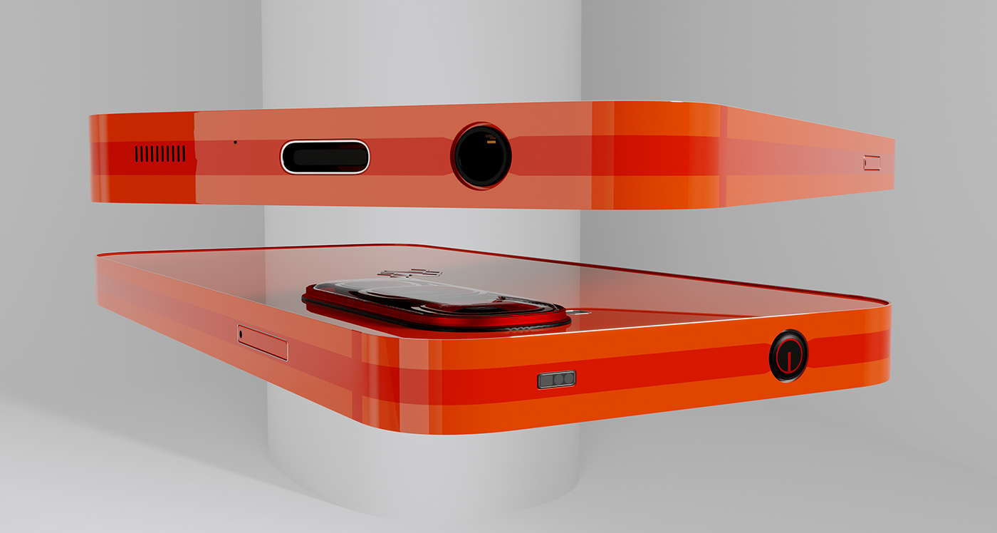 smartphone mobile product design  industrial concept 3D visualization modern