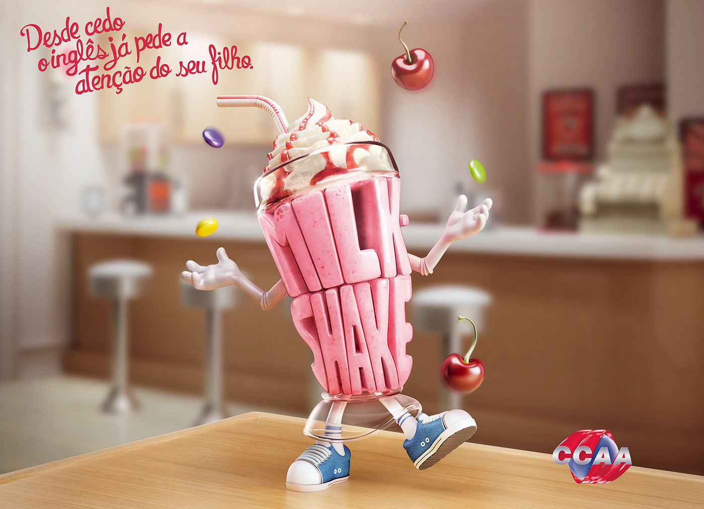 3D game milkshake Character digitalart concept