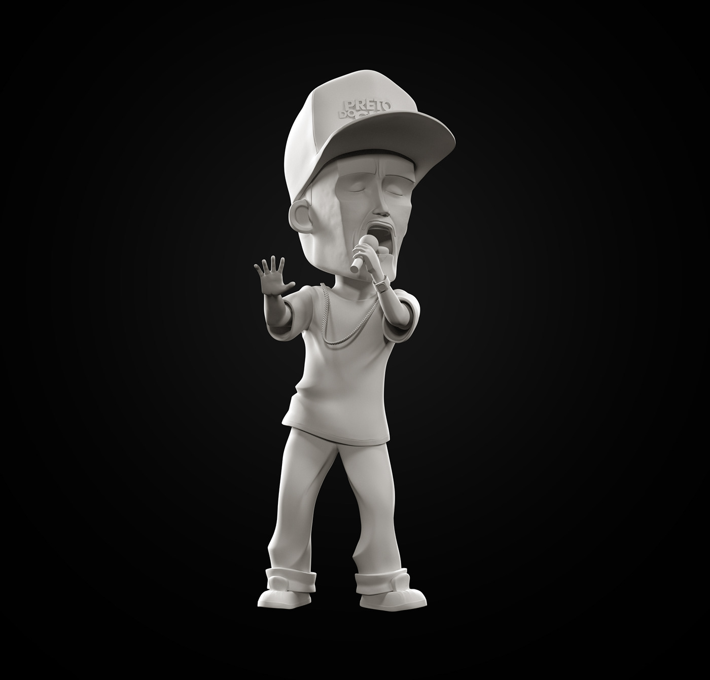 3D Character hiphop macote Mascot Modelagem modelling music personagem rap