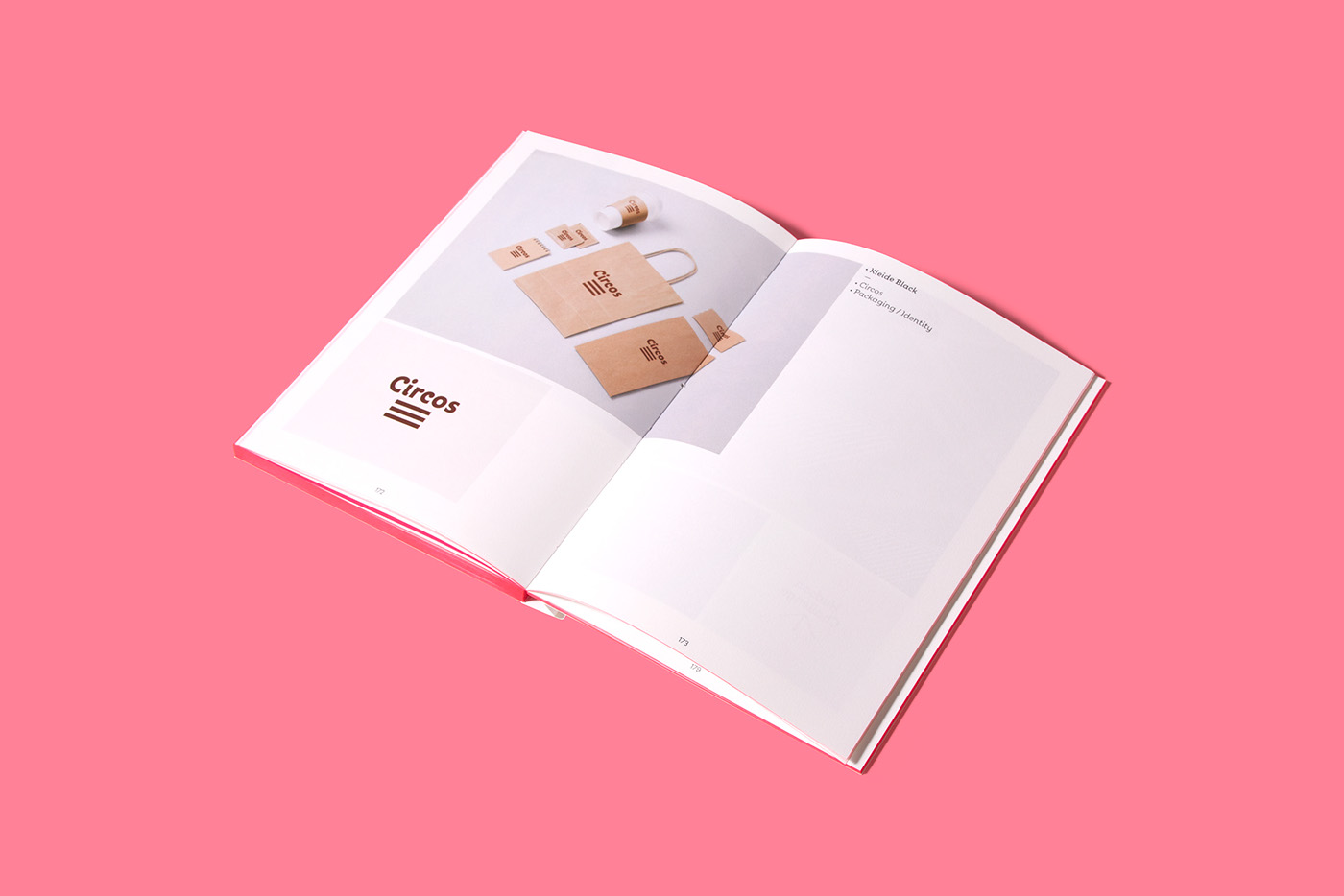 kleide book edition clean embossing debossing elegant gradient pink