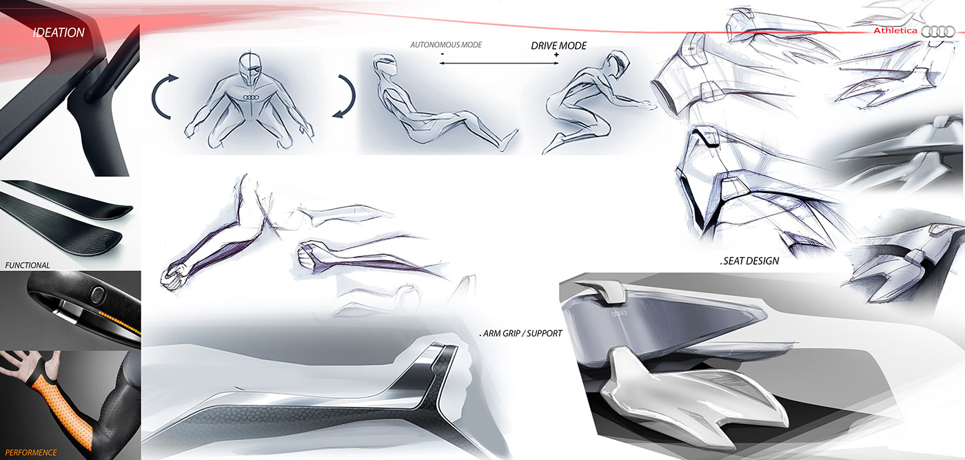 design transportation concept Audi sketch rendering car automobile Render