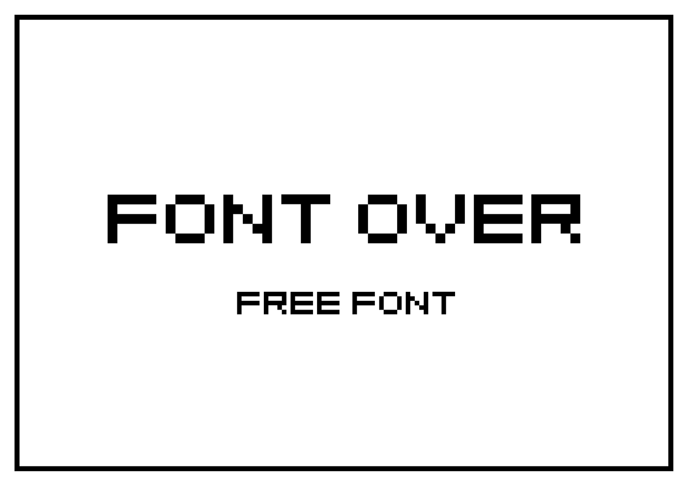 free Cyrillic pixel font design geometry