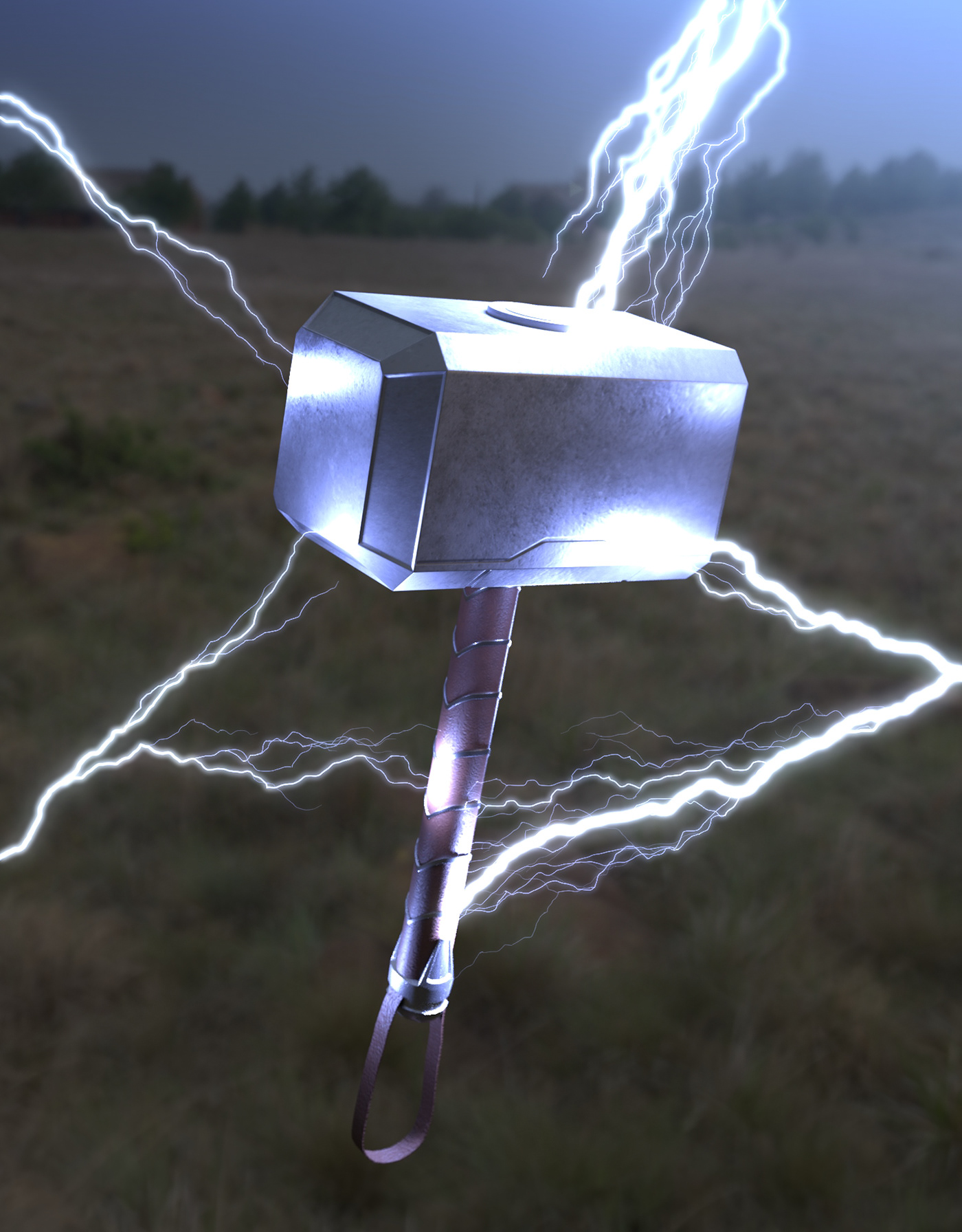 God lightning Mjolnir Norse of storm Thor thunder viking