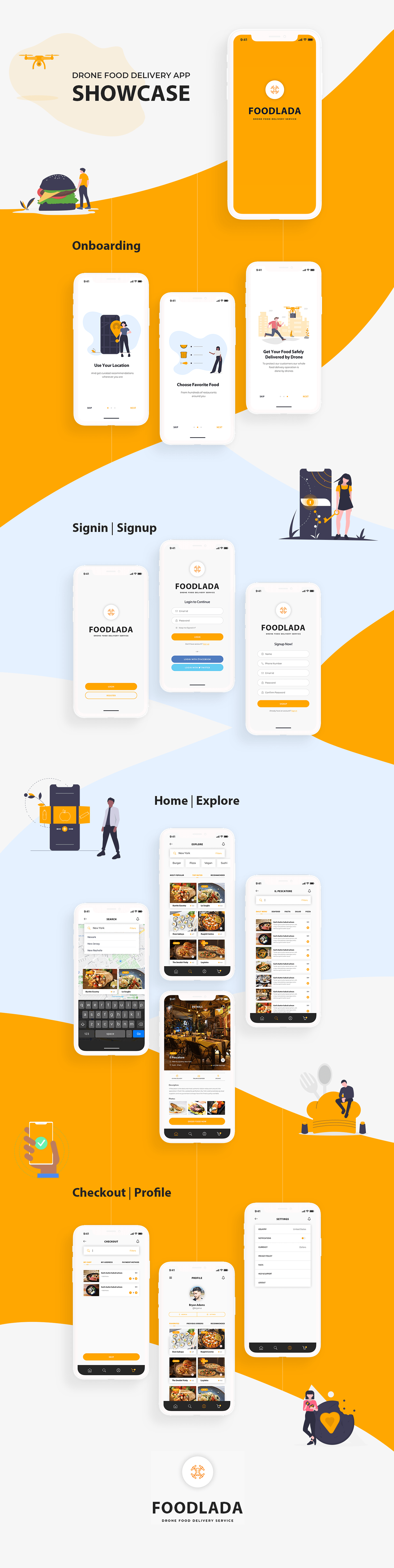 user interface Web Design  android app design iOS App mobile Mobile app ui design UI/UX food delivery