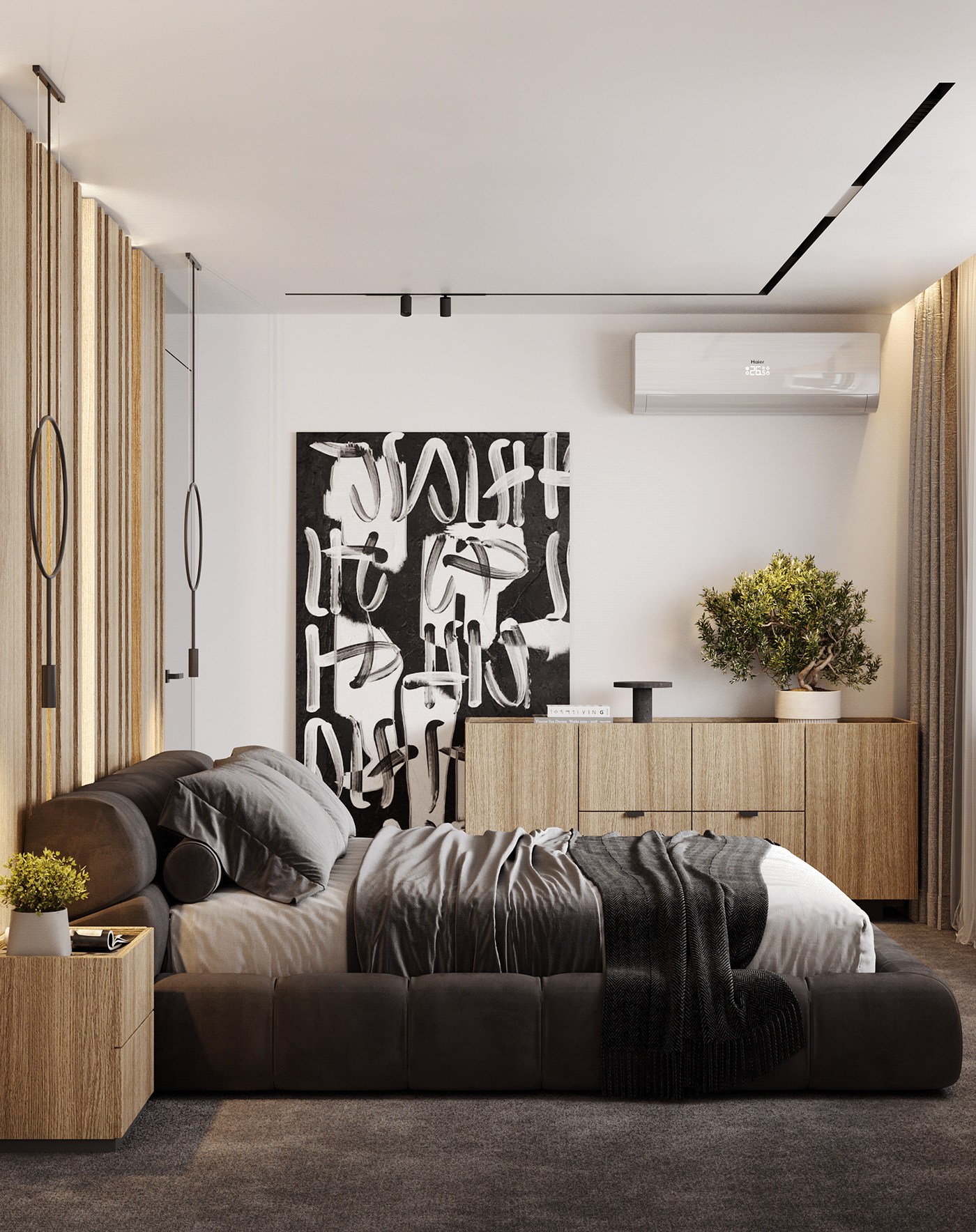 3ds max design Interior interior design  kitchen living room Minimalism modern Render visualization