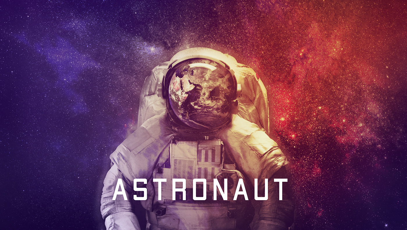 astronaut galaxy Space  manipulation concept Landscape art digital portrait retouch