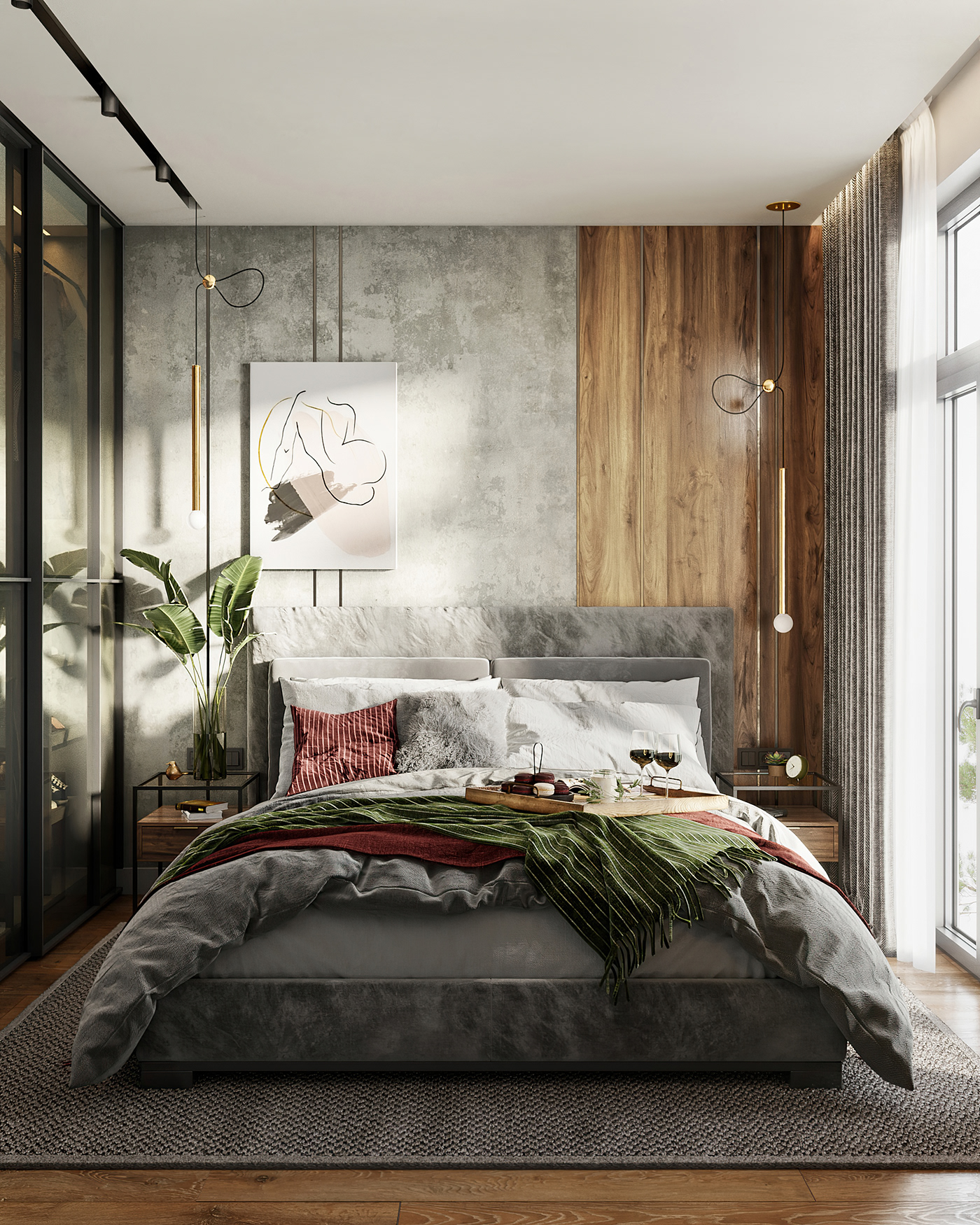 3D 3dvisualization archviz bedroom bedroomdesign bedroominterior cgartist CGI homeinterior interiorvisualization