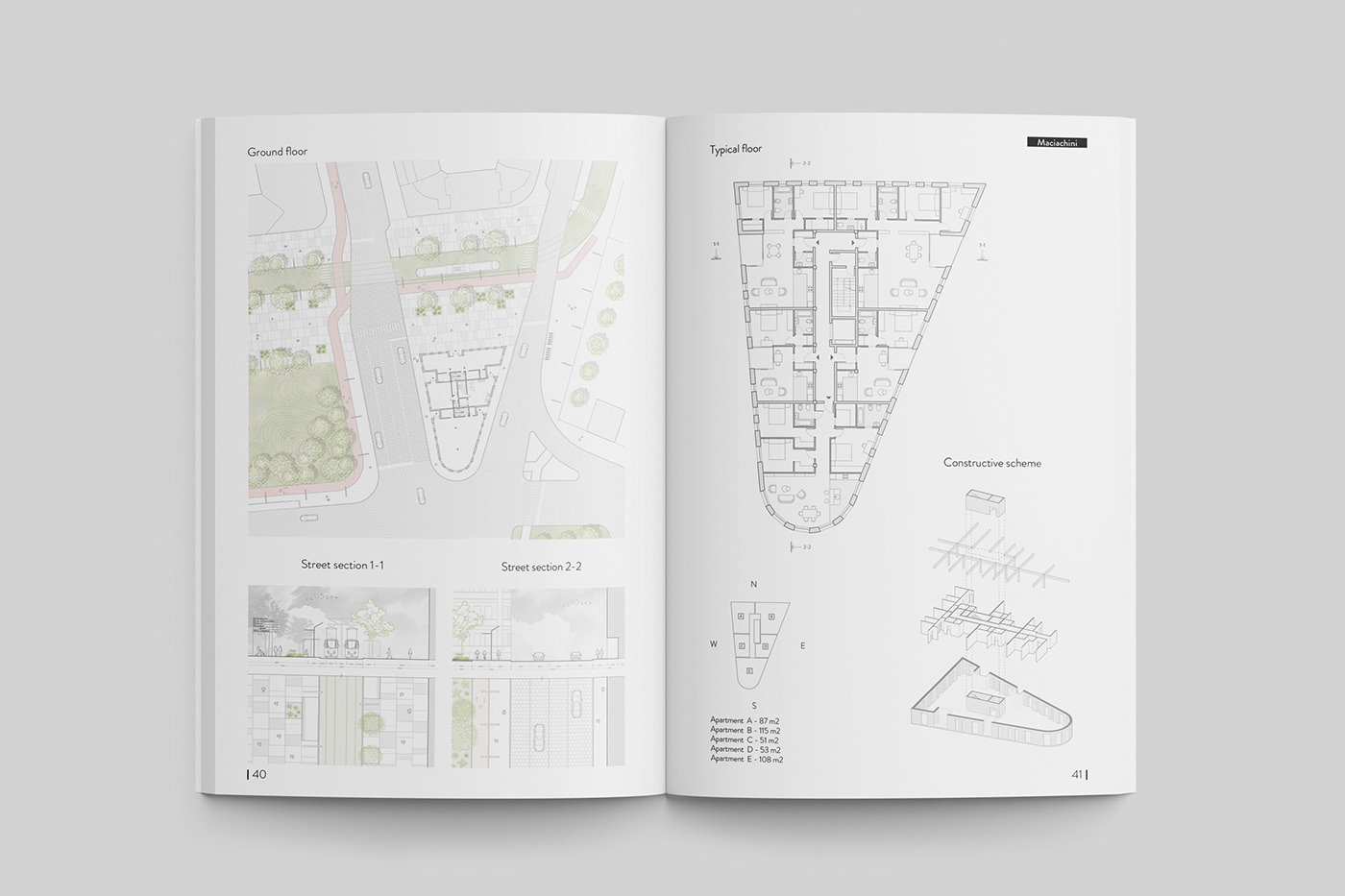 architecture graphic design  Layout portfolio Urban Design