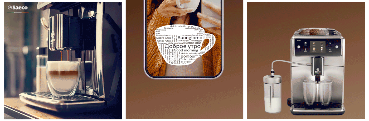 animation  Coffee coffee mashine cup of coffee Philips Saeco SMM stickers