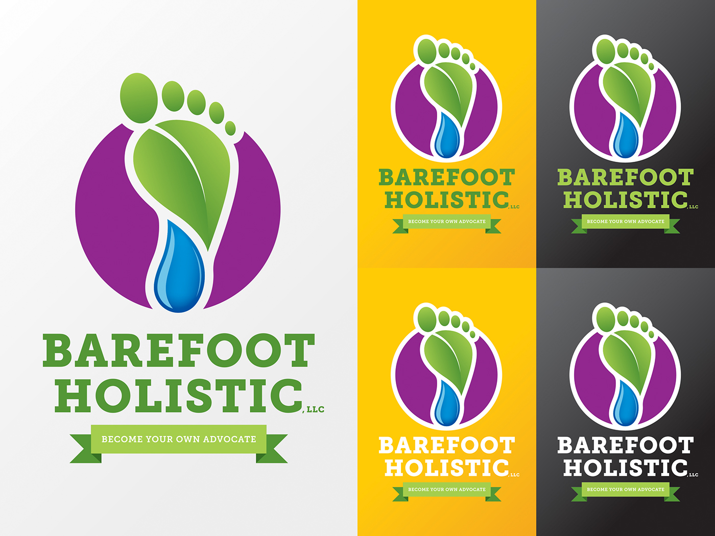logo branding  Illustrator graphic design  identity holistic barefoot