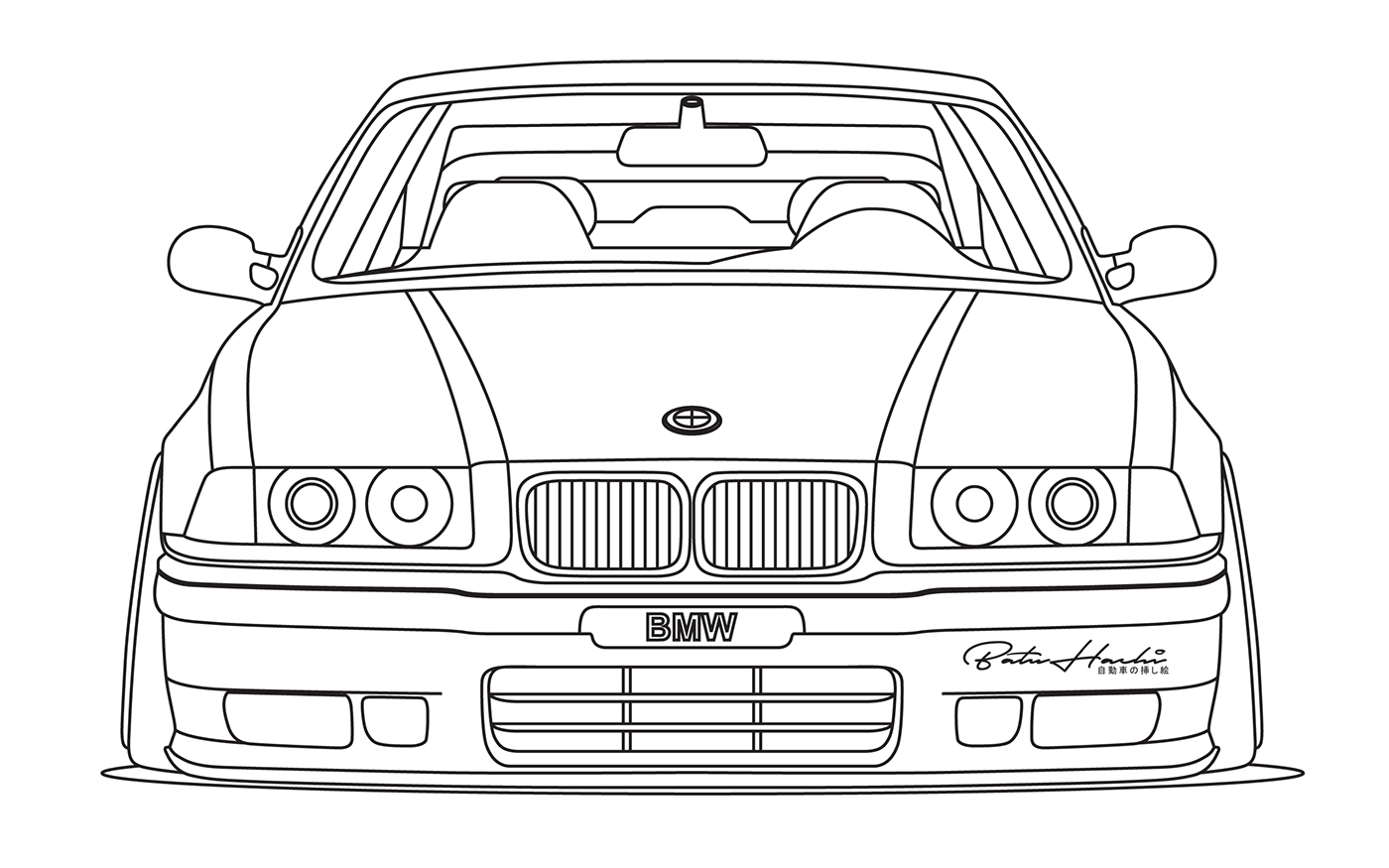 Разукрашки Bmw 7