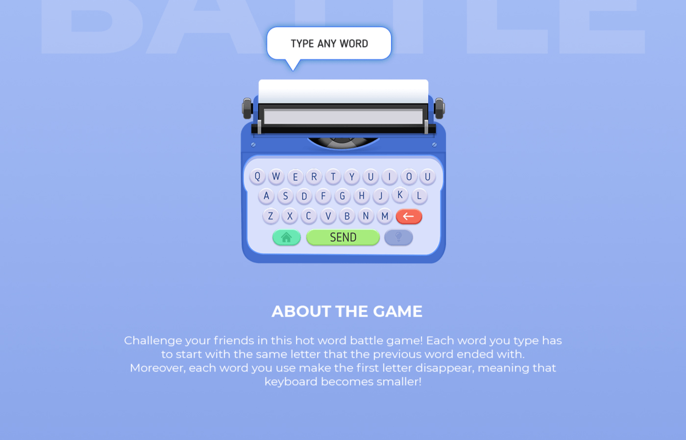 game game design  UI battle Chat word battle typewriter word Tournament