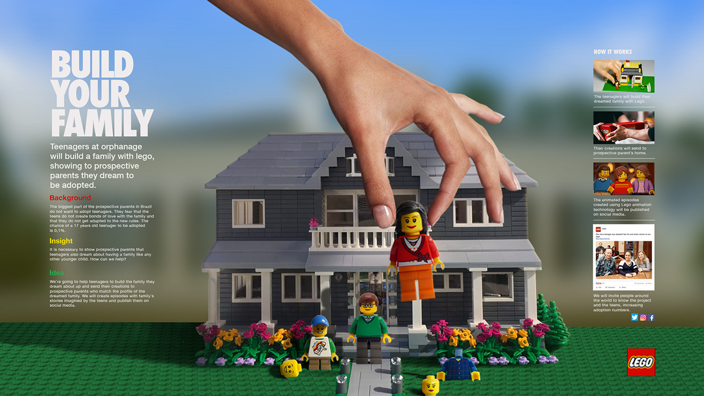 adoção adoption Advertising  family kid LEGO