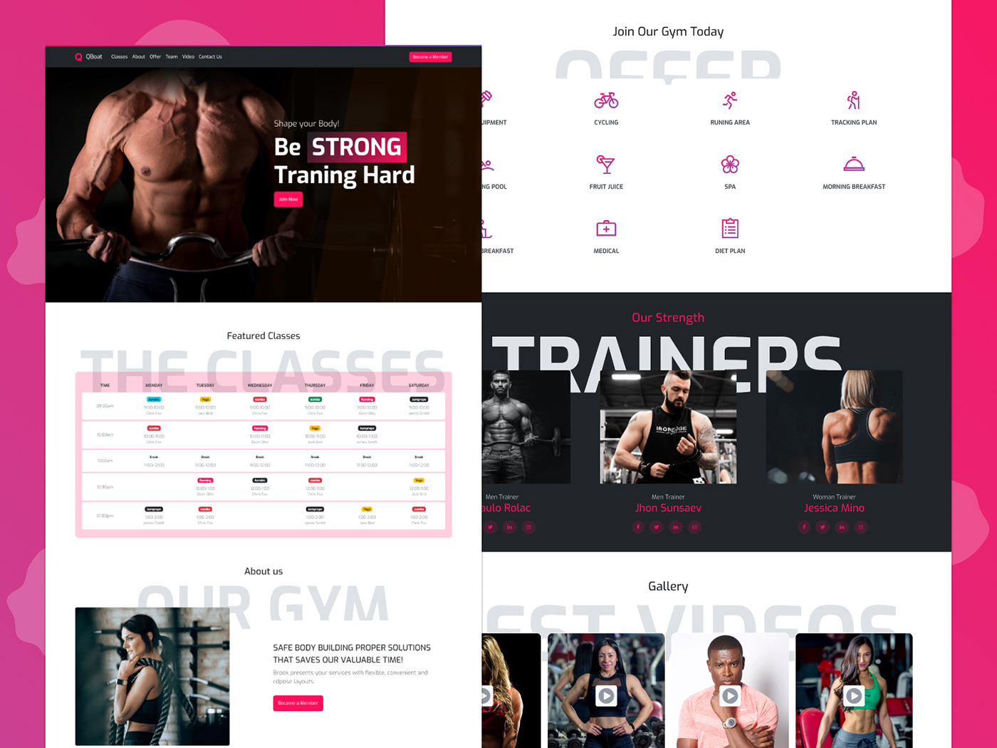 design fitness fitness app flat gym Health marketing   medicine template design workout