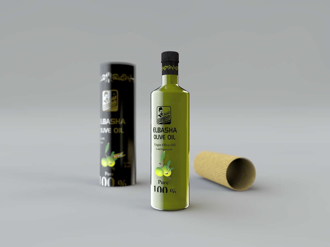Food  graphic photoghaphy oil olive 3D bottle
