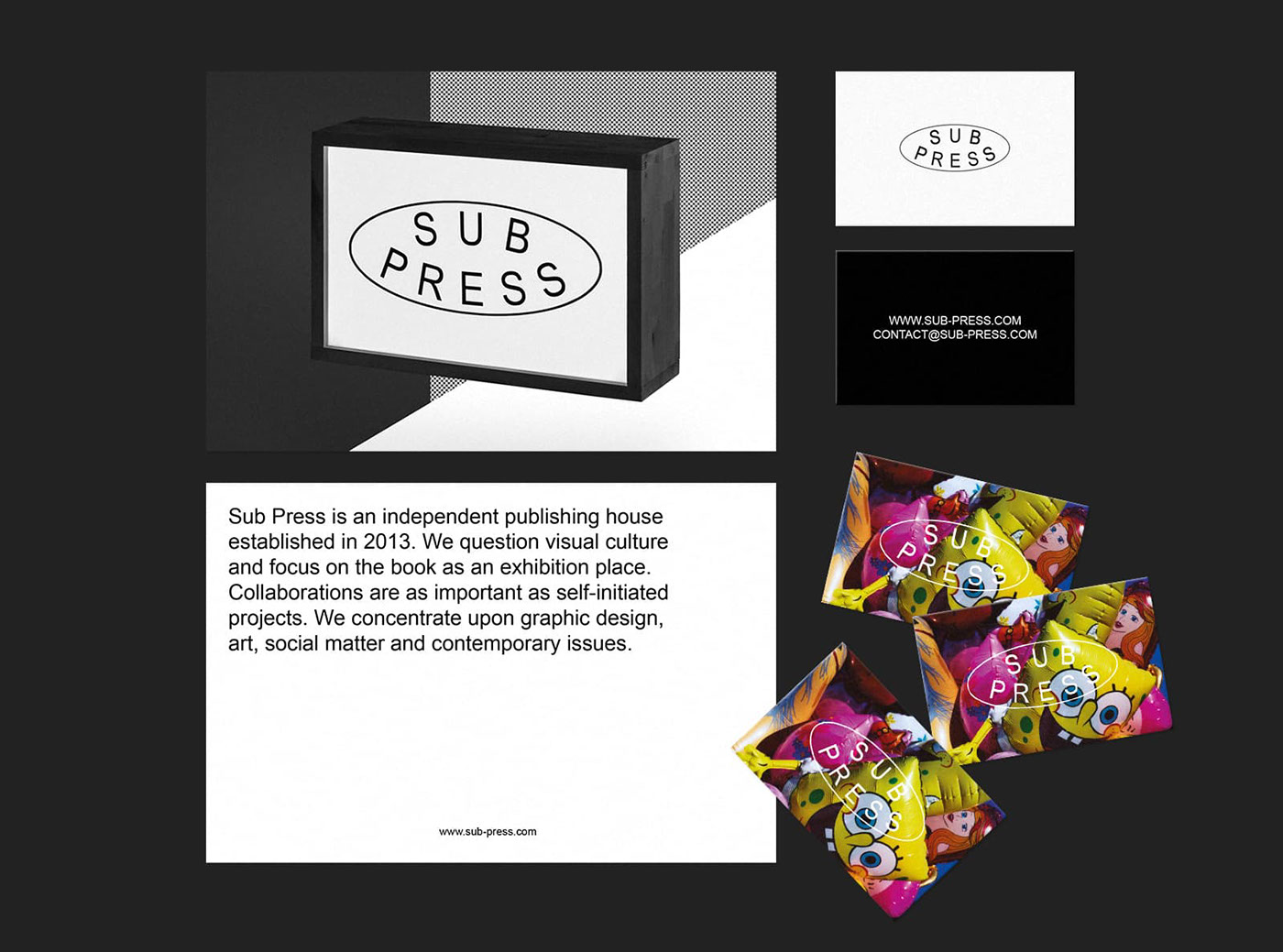 identity CI graphic design  publishing house sub press Corporate Design risograph