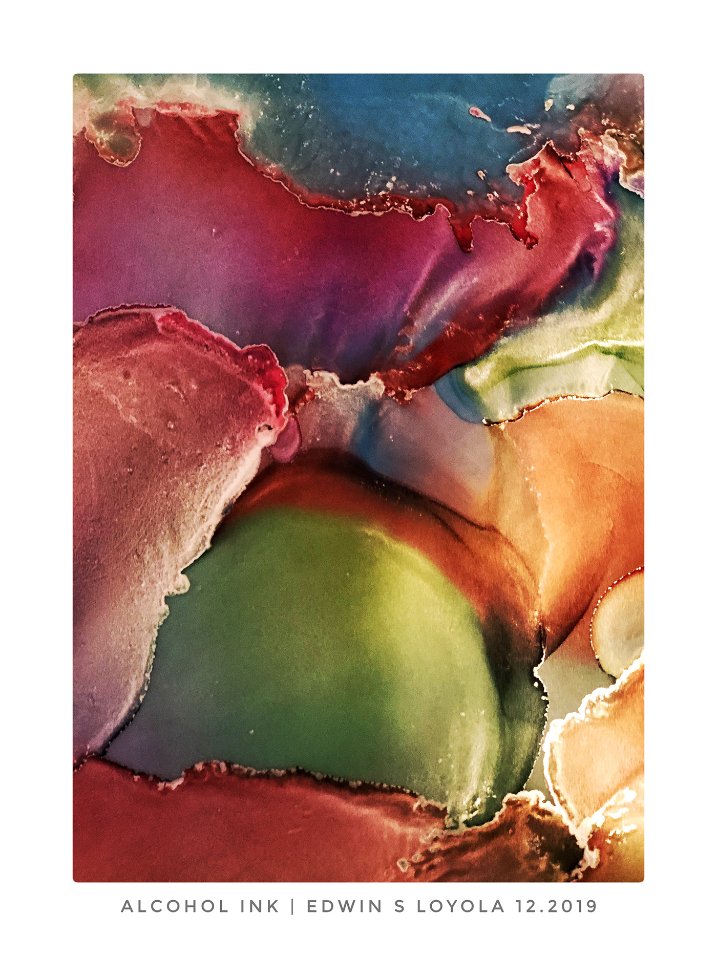 alcohol ink ink abstract painting  