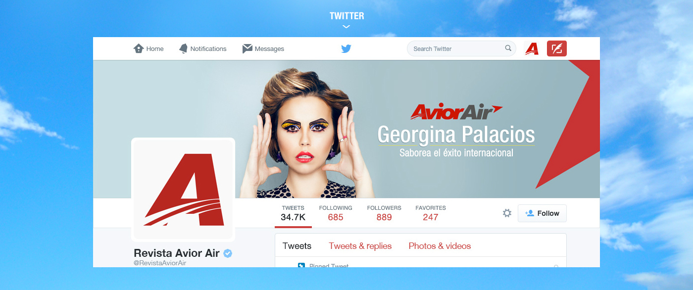 social media instagram facebook twitter post avior air revista covers venezuela aerolinea