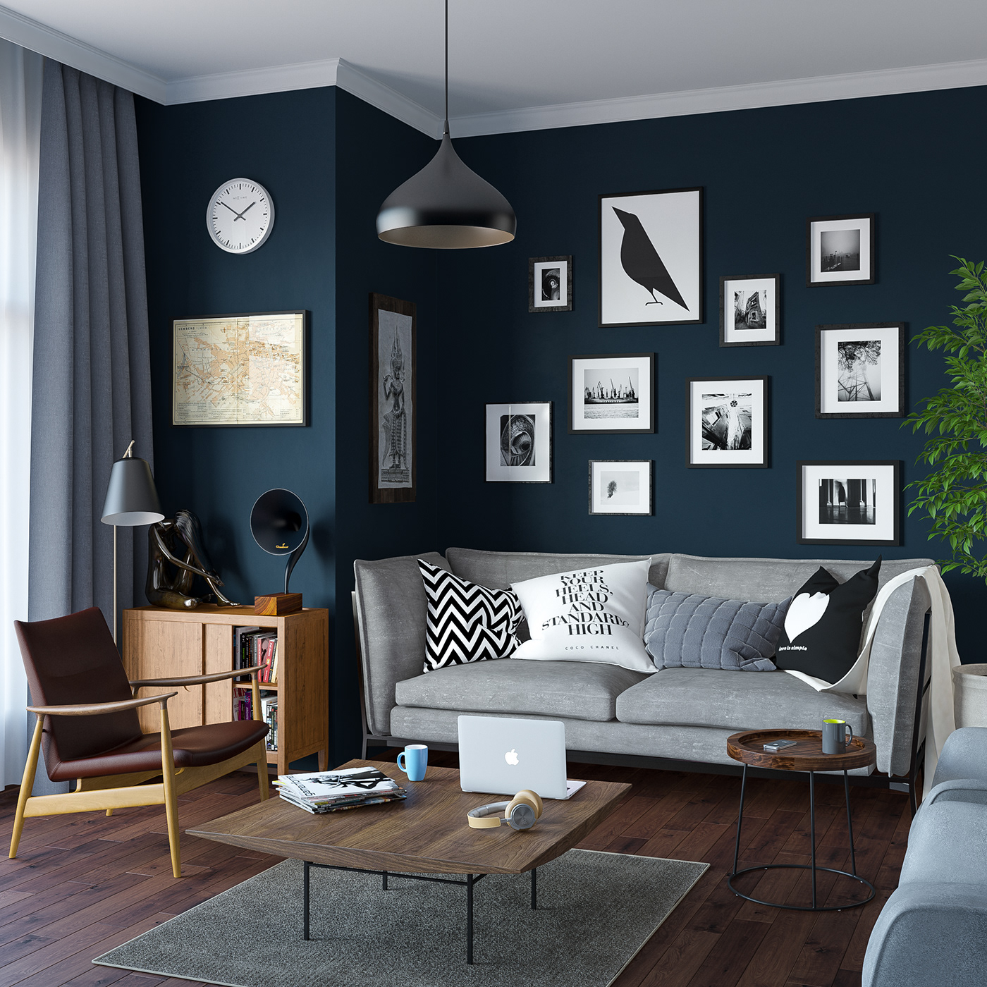 3ds max vray interior design  living room Render 3D Digital Art  architecture