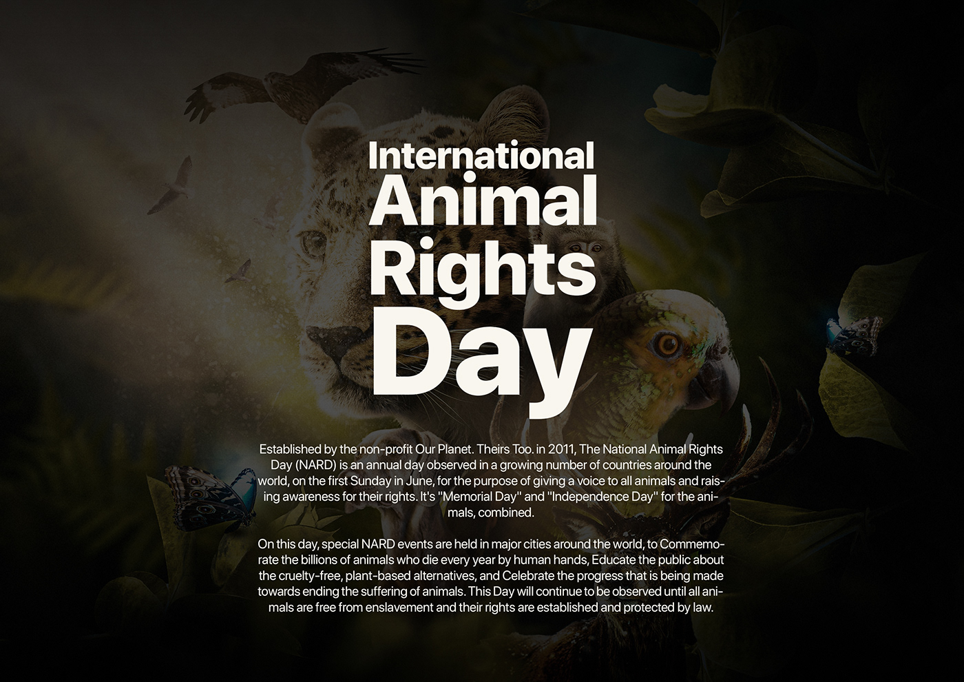 Animal rights day | Behance