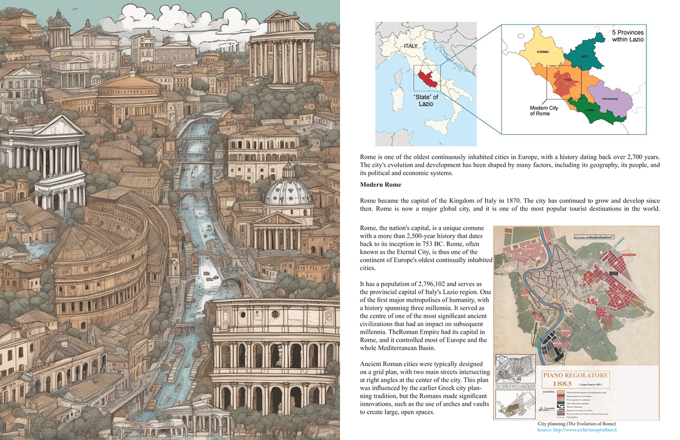 map research project Research Report report Rome ILLUSTRATION  study Case Study case study design reasearch